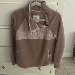 Abercrombie pullover, purple/brown color